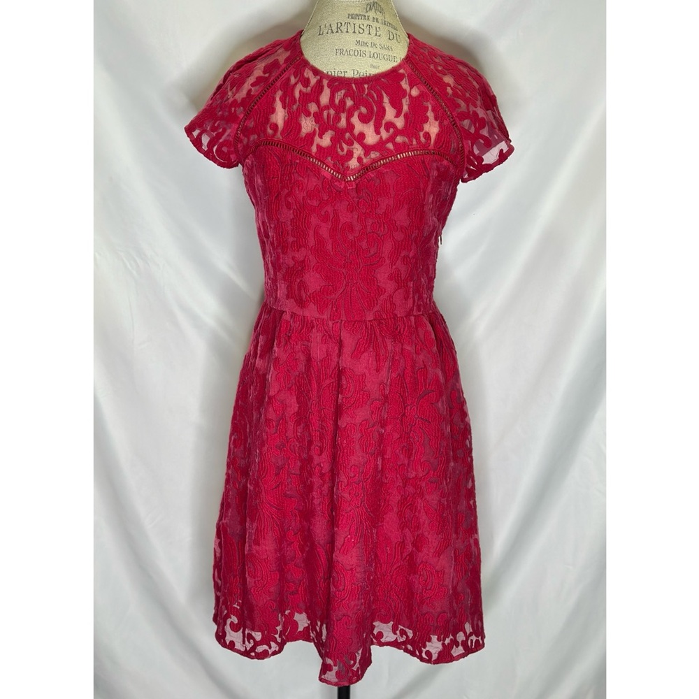 Anthropologie Red Lace Dress By Dolce Vita, Beautiful Date Night